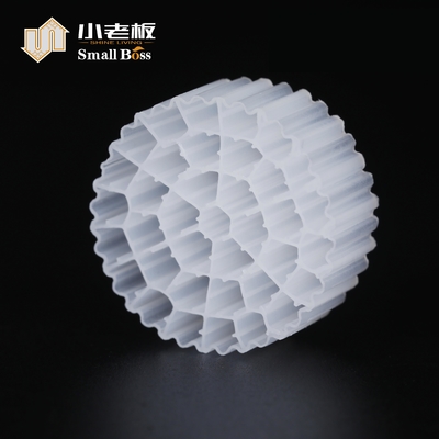 خرید مواد PE37 HDPE پلاستیک سفید Mbbr رسانه های فیلتر بیولوژیکی برای تصفیه آب فاضلاب online manufacture