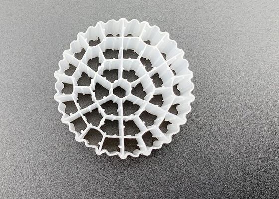 خرید 25*10MM فرنگی سفید HDPE رنگ MBBR فیلتر رسانه online manufacture
