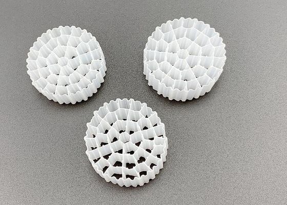 خرید MBBR Bio Ball Sewage Treatment رسانه فیلتر پلاستیکی 25*10MM online manufacture