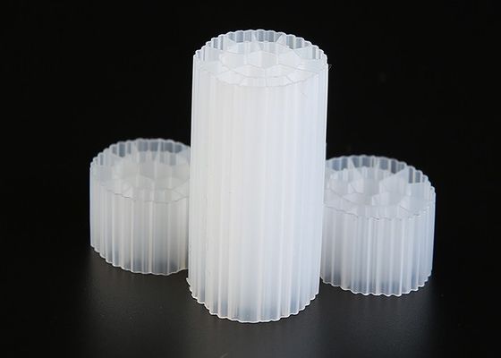 خرید مواد فرنگی HDPE MBBR مواد فیلتر پلاستیکی رنگ سفید برای تصفیه فاضلاب online manufacture