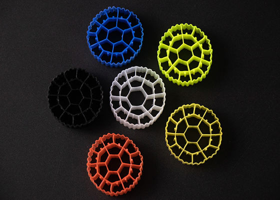PE05 K3 فعالیت شناور Mbbr حامل رنگ سفید Hdpe