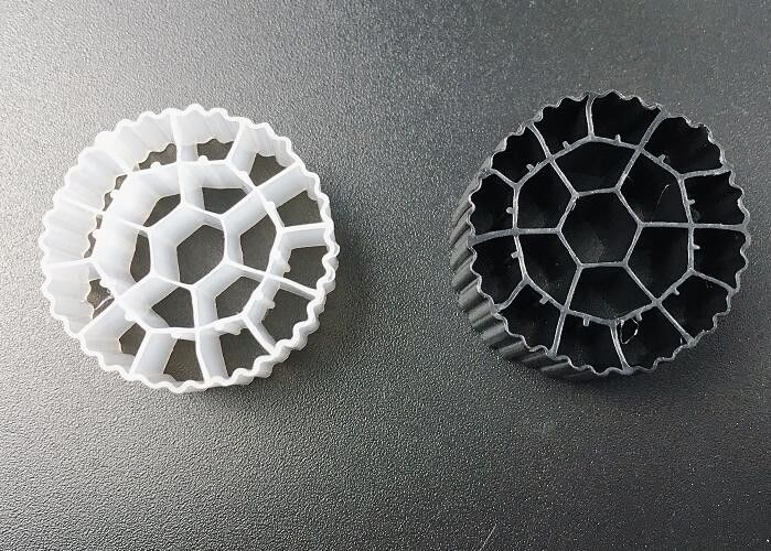 فرآیند سلول فعال رنگ سفید HDPE پلاستیکی رسانه های MBBR برای SBR