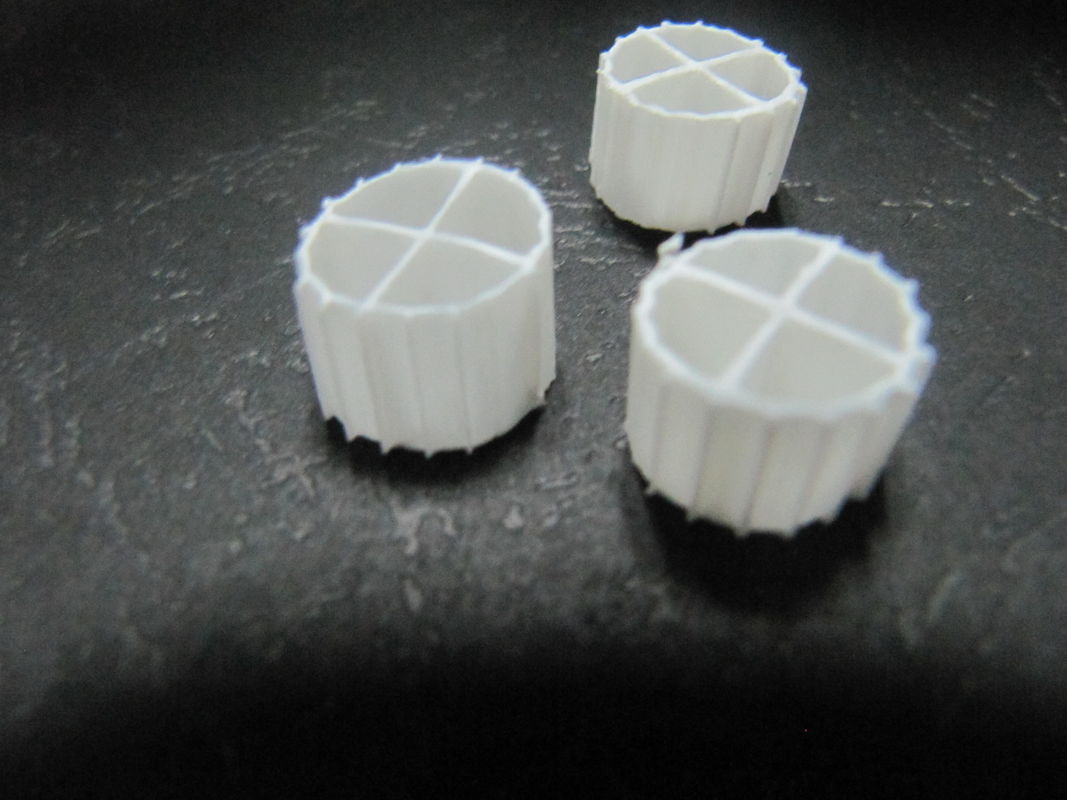 فعال MBBR Bio Media K1 با رنگ سفید و ماده HDPE تازه