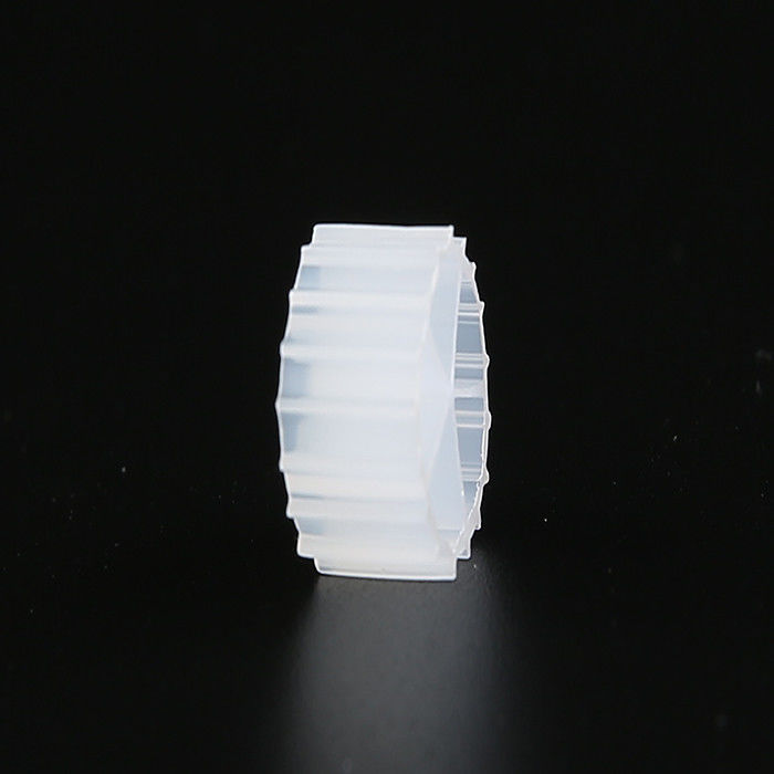 رنگ سفید MBBR Bio Media با ماده ی تازه HDPE فیلتر آکواریوم تصفیه آب فاضلاب