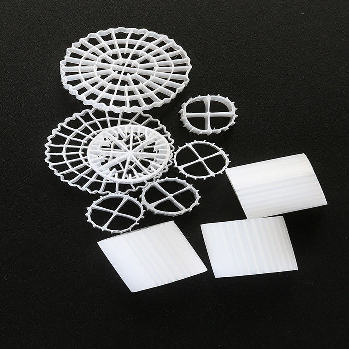 مواد HDPE K1 فیلتر رسانه با 12mm X 9mm اندازه و رنگ سفید برای RAS