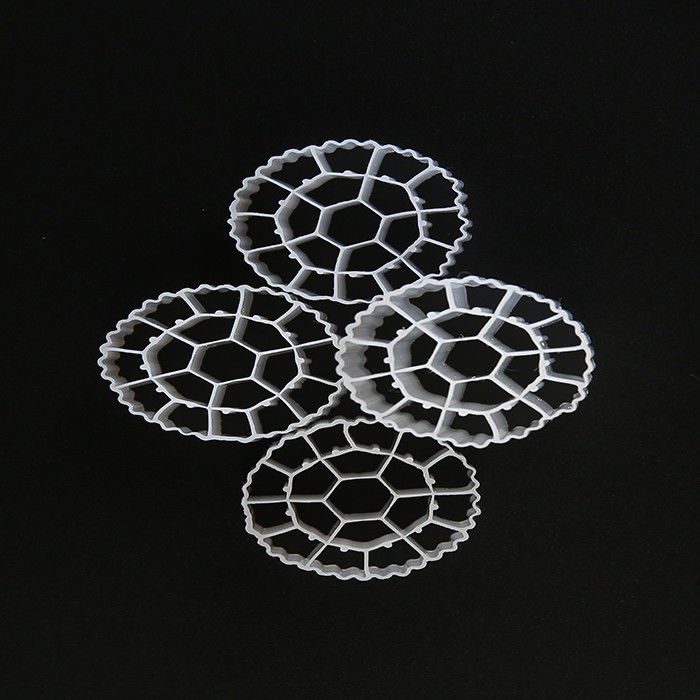 25mm X 10mm اندازه پلاستیک فیلتر رسانه های تازه مواد HDPE MBBR Bio Balls