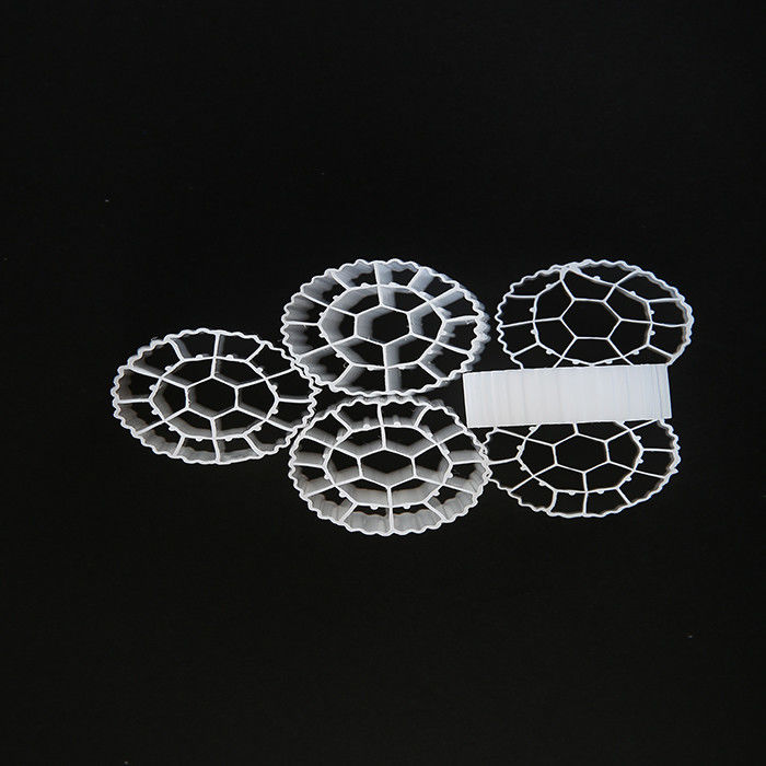 25mm X 10mm اندازه پلاستیک فیلتر رسانه های تازه مواد HDPE MBBR Bio Balls