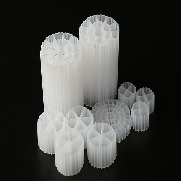 35mm X 18mm اندازه رنگ سفید فیلتر سلول های زیستی رسانه K3 رسانه آکواریوم عمر طولانی