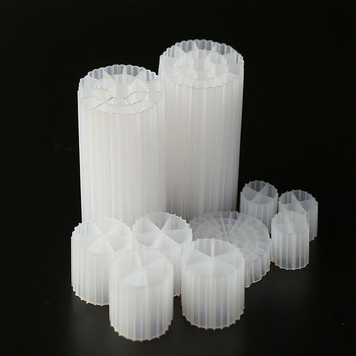 بیوپایپ MBBR رنگ سفید و مواد HDPE K3 فیلتر مقاومت در برابر شوک و سطح خوب اگر فیلتر استخر k1