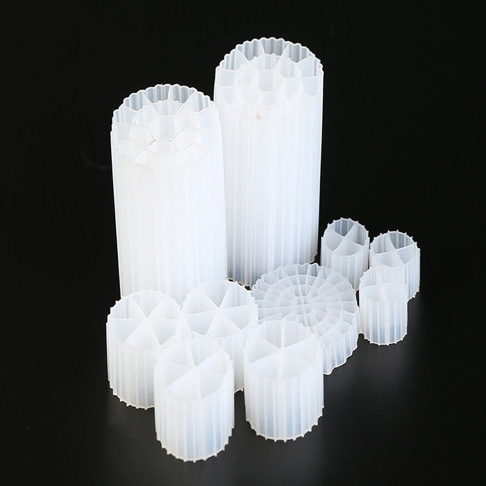 بیوپایپ MBBR رنگ سفید و مواد HDPE K3 فیلتر مقاومت در برابر شوک و سطح خوب اگر فیلتر استخر k1