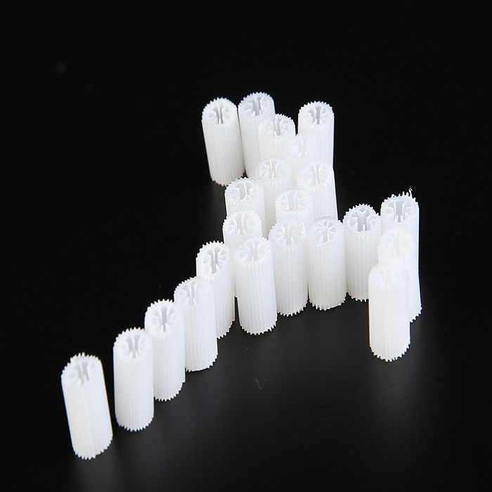 MBBR Bio Media حجم سنگین 5*10mm سفید ماده هیپس ماده پلاستیکی برای درمان