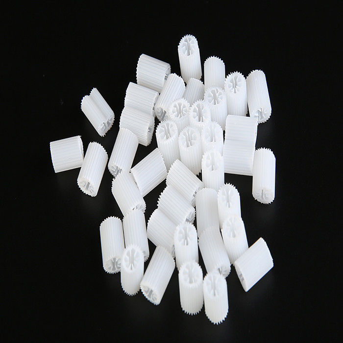 MBBR Bio Media حجم سنگین 5*10mm سفید ماده هیپس ماده پلاستیکی برای درمان