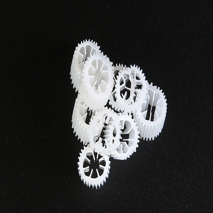 هفت سوراخ فیلتر سلول زیستی رسانه های HIPS رنگ سفید مواد پلاستیکی سینکینگ فیلتر رسانه ها برای استخر