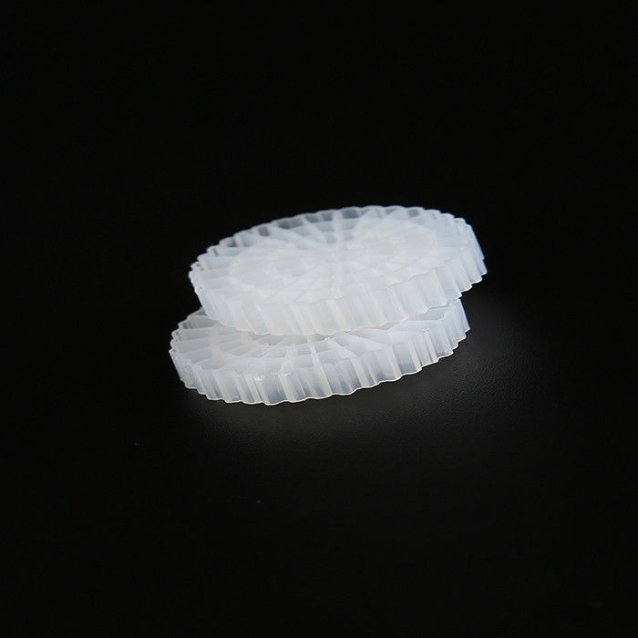 RAS رسانه فیلتر پلاستیکی سفید MBBR K5 برای پرورش ماهی ، تصفیه آب