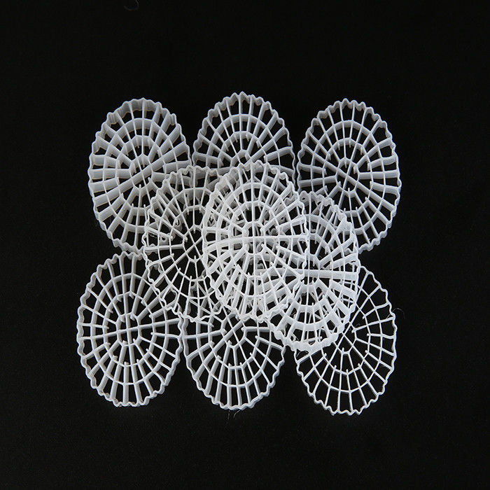 تصفیه آب فاضلاب رسانه های فیلتر شناور 64 سوراخ K5 Bio Media با مواد اولیه HDPE