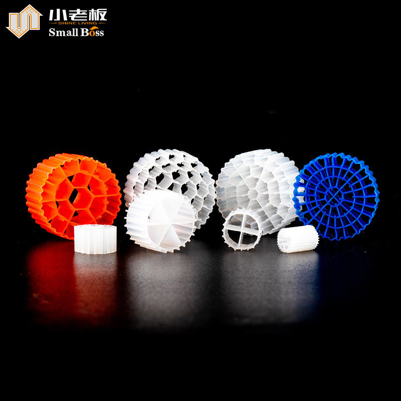 قالب فعال فیلتر زیست توده MBBR 25*10mm 38 اتاق ماهی ماهی ماهی آبی زمینی آبداری شناور حامل