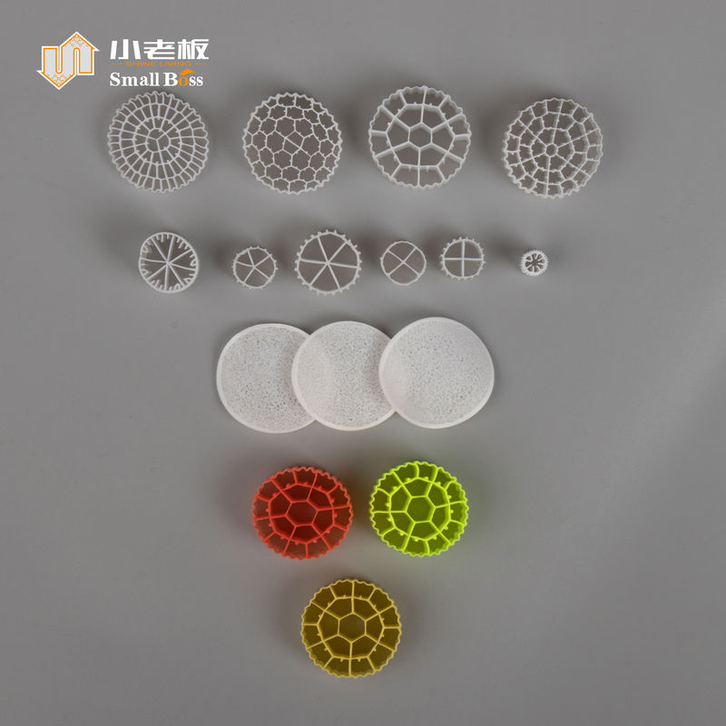 PE38 رسانه های فیلتر پلاستیکی حرفه ای مواد HDPE آکواریوم Bio Media