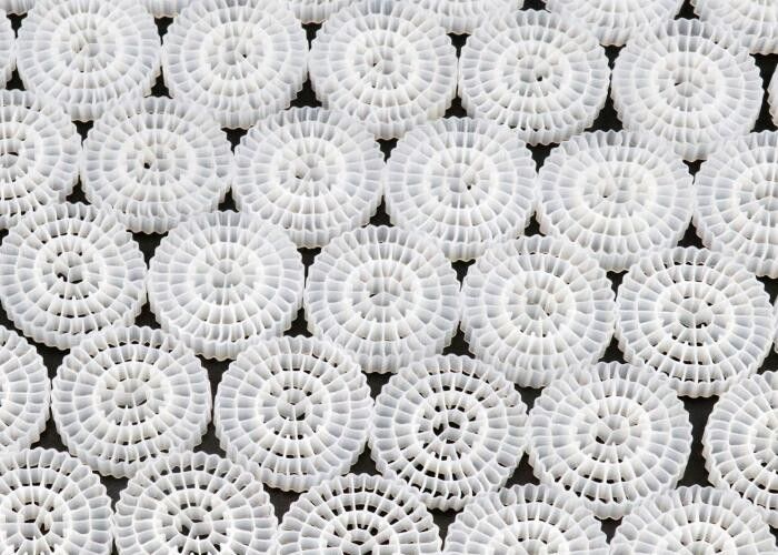 رسانه های فیلتر بستر شناور HDPE برای گیاهان تصفیه آب