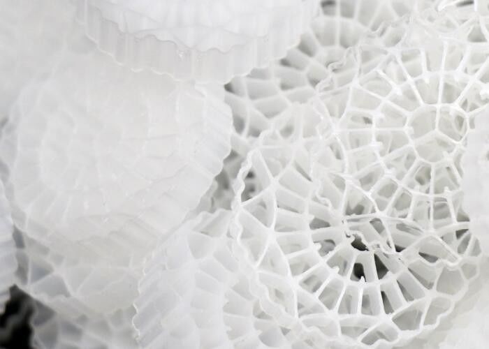 تصفیه آب صنعتی Biocell Filter Media حامل شناور MBBR مبتنی بر زمین