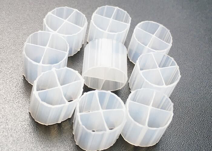 PE01 KALDNES SBR فرآیند Mbbr رسانه فیلتر 12 * 9mm مواد ایمن HDPE
