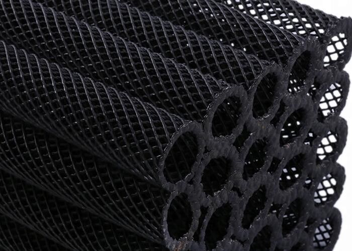 بیو بلاک Hdpe مواد پلاستیکی لوله برای تصفیه آب سیاه رنگ گرم برای آبداری