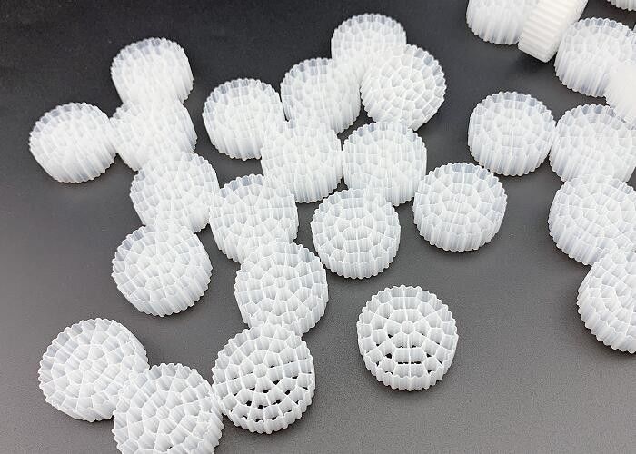 MBBR Bio Ball Sewage Treatment رسانه فیلتر پلاستیکی 25*10MM