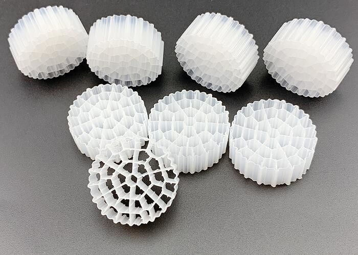 رنگ سفید HDPE K1 رسانه فیلتر PE37 برای بهبود کیفیت آب
