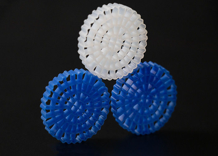 RAS رسانه فیلتر پلاستیکی سفید MBBR K5 برای پرورش ماهی ، تصفیه آب