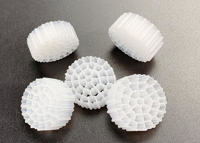 IFAS FDA Safty HDPE White Color MBBR Biocell Filter Media تکنولوژی A/O