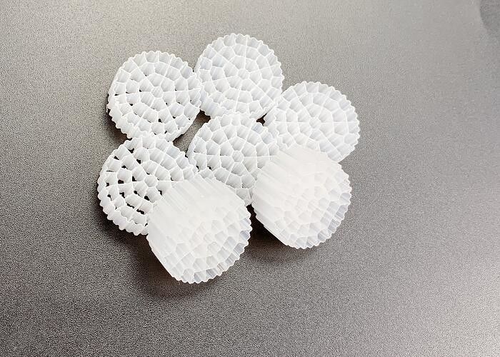 رسانه فیلتر فاضلاب MBBR بستر متحرک رآکتور بیوفلیم HDPE