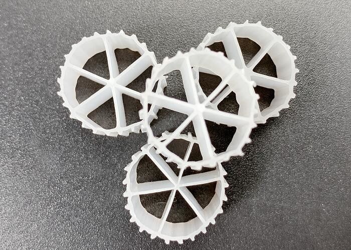 MBBR مخلوط بستر متحرک راکتور دو فیلم مواد HDPE MBBR K1 فیلتر رسانه FDA امن